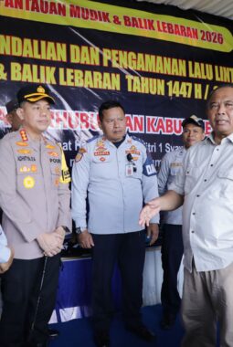 Bupati Sleman Tinjau Pos Pengamanan Mudik Lebaran 2026, 564 Personel Disiagakan